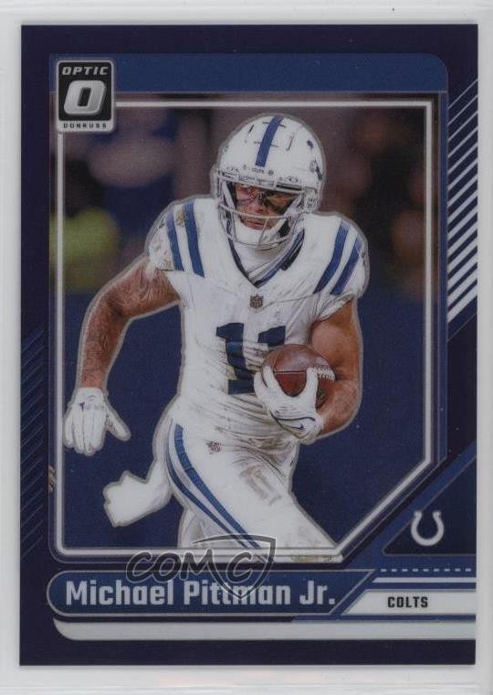 2024 Panini Donruss Optic Purple Prizm 23/60 Michael Pittman Jr #85 1kc2