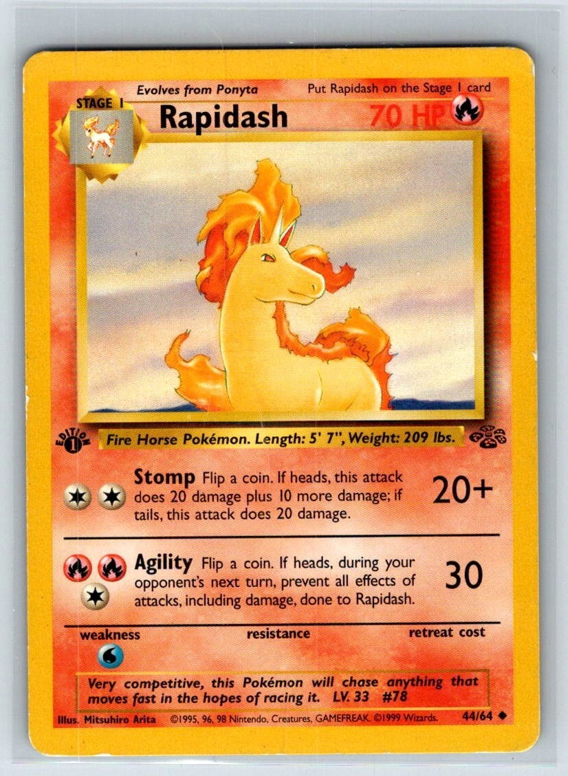 Rapidash 44/64 Jungle 1st Edition MP