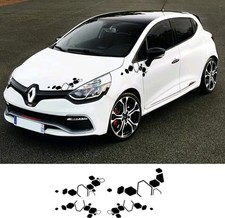 For Renault Clio Megane Bonnet Door Racing Stickers Vinyl Decals 4pcs For Renault Clio Megane Bonnet Door Racing Stickers Vinyl Decals 4pcs