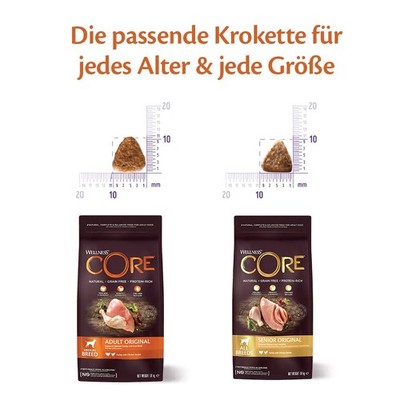 Wellness CORE Senior Hundefutter 1.8kg Huhn Truthahn Getreidefrei Hypoallergen