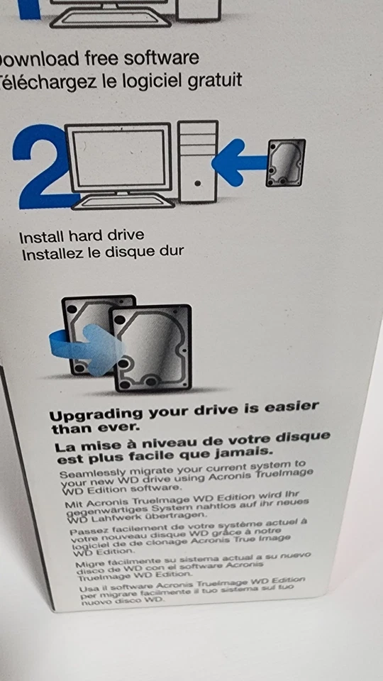 NIB WD 3TB 3.5 Inch Desktop Internal Hard Drive WDBH2D0030HNC-NRSN Computer Add - Image 2 of 4