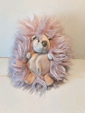 FAO Schwarz Sparklers Pink Hedgehog 7" Plush Glitter Gold Stuffed Animal Toy B4