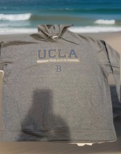 UCLA Bruins Basketball Embroidered B Logo Champion Sweatshirt Hoodie 2XL New