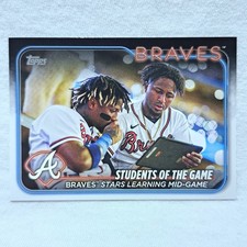 2024 Topps Checklist Ronald Acuña Jr., Ozzie Albies #70 Atlanta Braves 