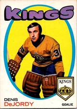 VINTAGE HOCKEY CARD 1971-72 OPC O-Pee-Chee  Denis DeJordy Los Angeles King NO373