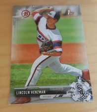 2017 Bowman Draft Lincoln Henzman Silver Paper Parallel #412/499 White Sox