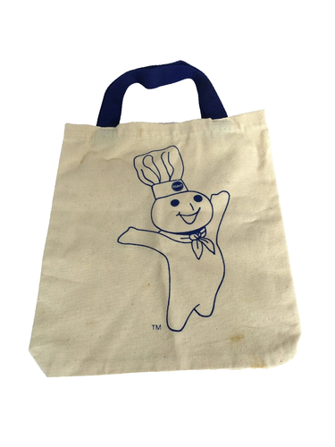 NEW 1992 Pillsbury Doughboy Set of 4 Cookie Cutters + Canvas Bag - Picture 4 of 5