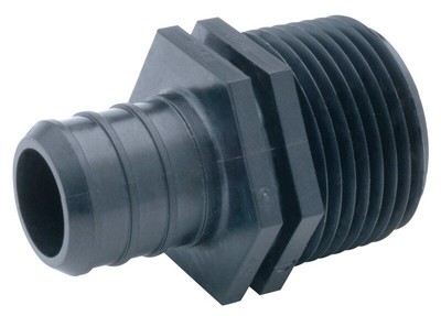 SharkBite UP120A10 Lead-Free Plastic Adapter 1/2 in. PEX x 1/2 in. MPT Dia.