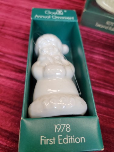 3x lot preowned Vintage 1978-1980 Annual Goebel Christmas Ornament Original Box - Picture 2 of 10