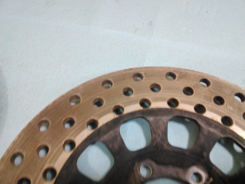 1976-80 Yamaha XS 650 750 850 Cross Drilled Front Brake Rotors XS650 XS500 XS750 - Picture 8 of 24