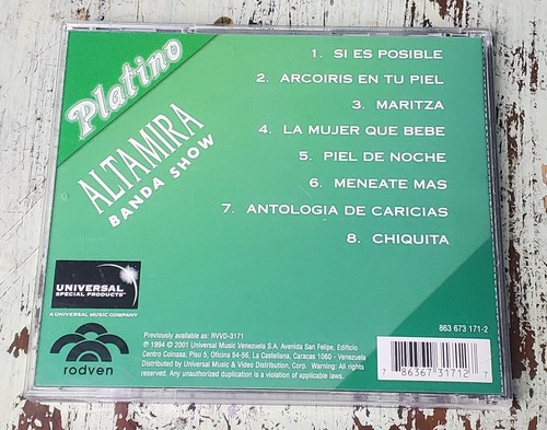 Sehr guter Zustand Altamira Banda Show - Platino (2001) Universal Special - 863 673 171-2 CD - Bild 3 von 3