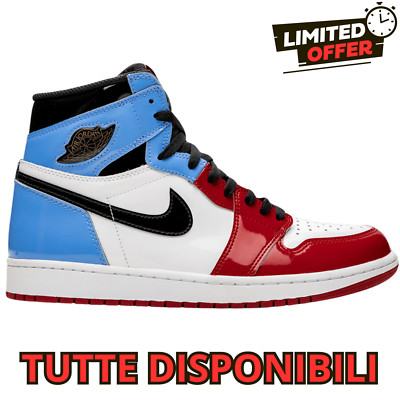 Nike Air Jordan 1 Retro OG High Fearless blu rosso scarpe da ginnastica sneakers