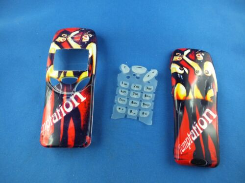3 pieces front back cover keyboard for Nokia 3210 housing mobile phone shell blue green X - Picture 4 of 8