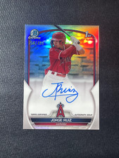 2023 Bowman Chrome Jorge Ruiz 1st Prospect Rookie RC Refractor Auto /499