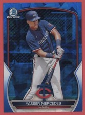 2023 Bowman Chrome Sapphire Baseball Yasser Mercedes Twins BCP-99