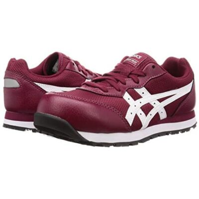 ASICS Working Safety Work Shoes WIN JOB CP201 WIDE Wine Red FCP201