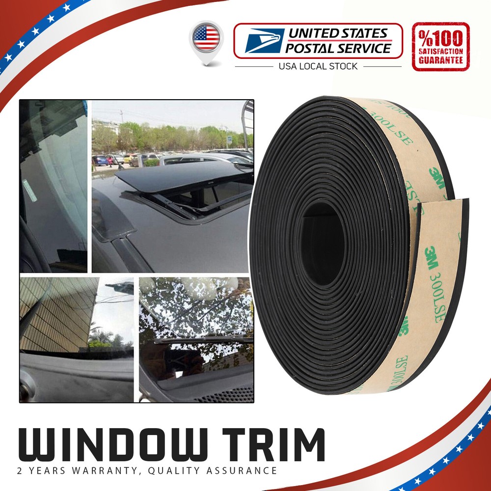4M Car Window Trim Edge Moulding Rubber Weather Strip Seal Strip Car Accessories