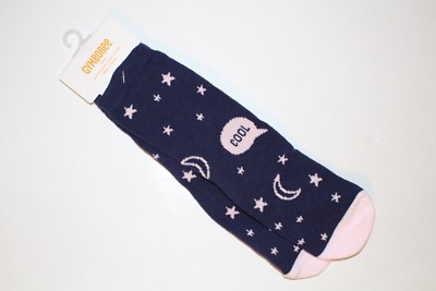 Gymboree Girls Size S 5-6 Shoe Size 10-11 Socks NEW NWT Navy Moon Stars ...