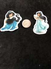 Disney Stickers - Aladdin, Jasmine lot of 2 Stickers
