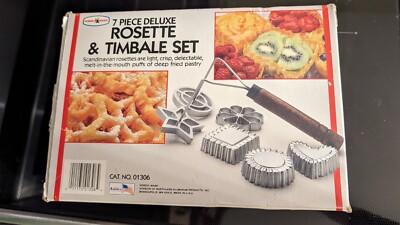 NORDIC WARE~VTG 7 PC Deluxe Rosette & Timbale Set Never Used