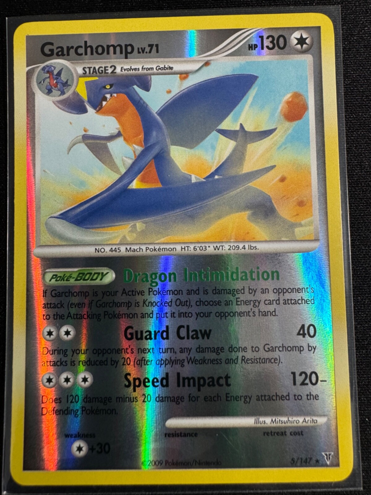 Pokemon TCG Garchomp 5/147 Reverse-Holo Platinum Series Supreme Victors 2009 NM 