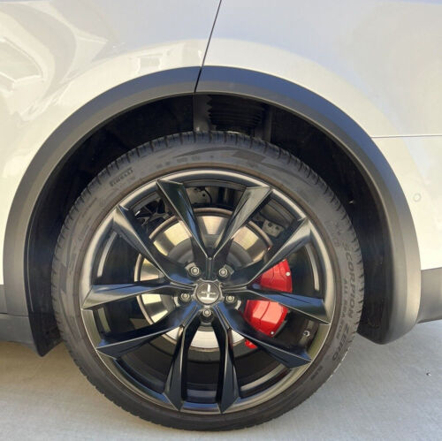 Brake Caliper Covers For Tesla Model S/X 2022-2025 Accessories With Letter Decal - Picture 6 of 9