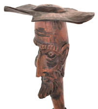 SCULPTURE EN BOIS DON QUICHOTTE Hauteur 36 cm
