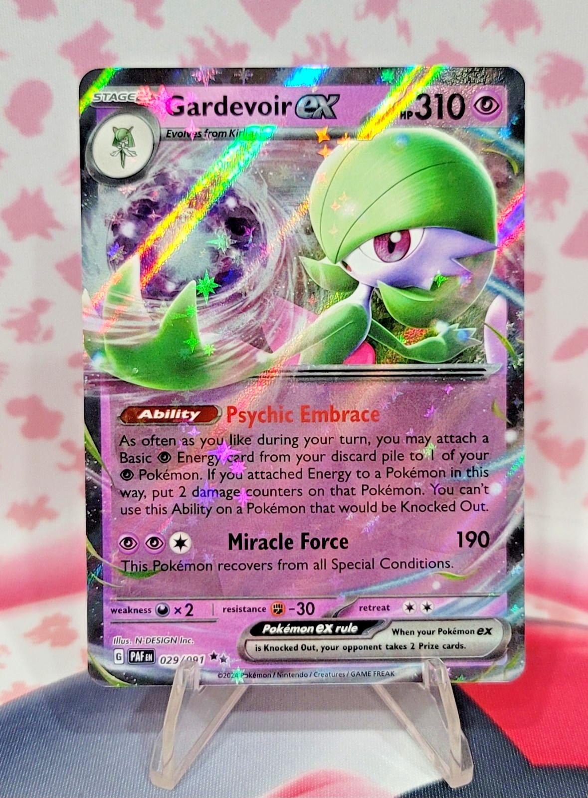 Gardevoir ex  029/091 Paldean Fates PAF Double Rare Holo Pokémon TCG NM