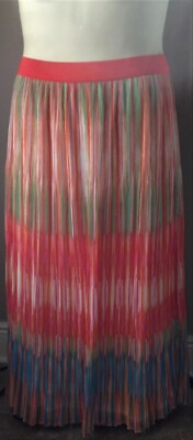 RUBY RD. Womens SKIRT 14 Full LONG Lined Ruby Rd Pull-On Stretch Waistband BOHO