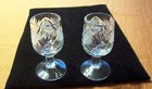 Set of 2 Cut Crystal Cordial Shot Liqueur Glasses - European Crystal — photo 1