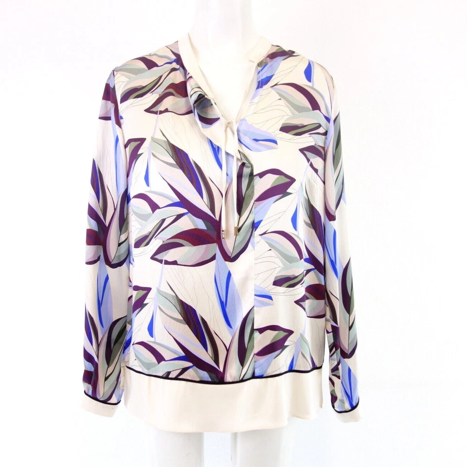 Bluse Ivi 34 XS Bunt Damen Shirt Tunika Hemd Oberteil Seide Elegant Neu - Bild 2 von 4