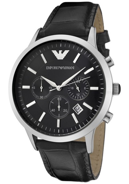 Emporio Armani Chronograph Renato Mens Watch (AR2447) Black | WatchShop.com™