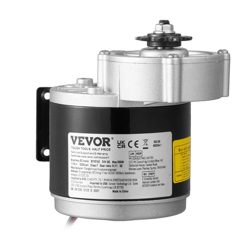 VEVOR Kit Motore Elettrico DC 350W 24V Regolatore Velocità CW Rotazione - Photo 10/12