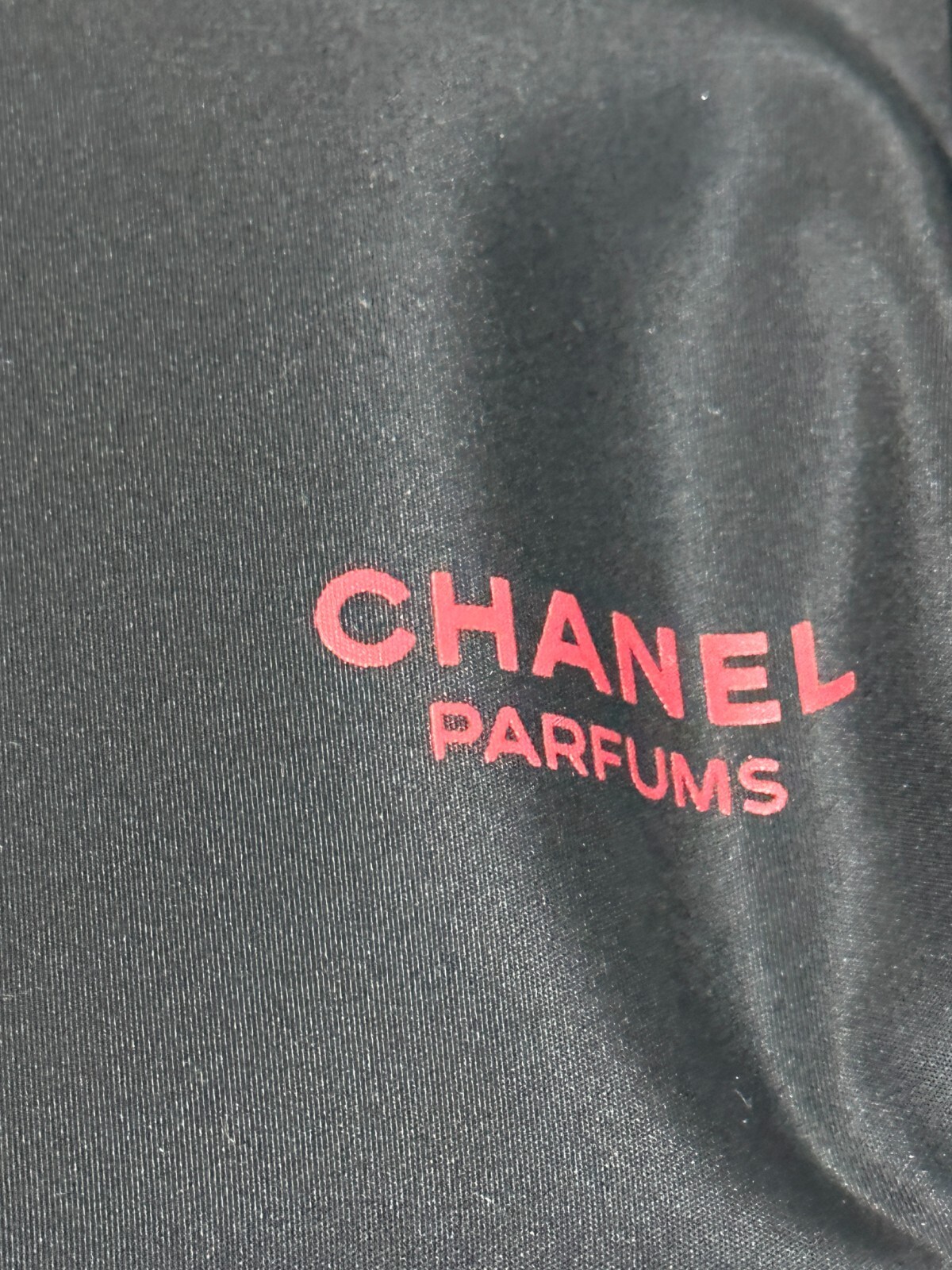 Solid Black Authentic CHANEL PARFUMS Cosmetic Tra… - image 2