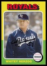 2024 Topps Heritage Whitey Herzog #146 BASEBALL Kansas City Royals