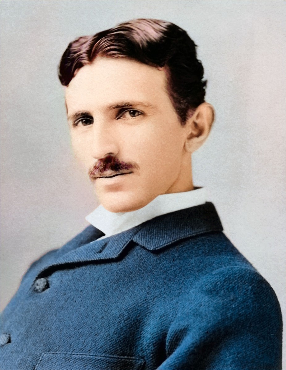 1895 Nikola Tesla Portrait Vintage Photograph - 8.5
