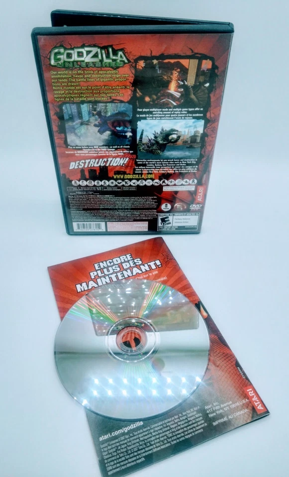 Godzilla: Unleashed Sony PlayStation 2 PS2 Complete CIB - Image 2 of 2