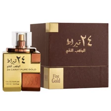 24 Carat Pure Gold by Lattafa 3.4 oz EDP Perfume Cologne Unisex New in Box