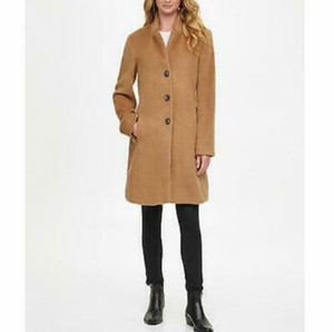dkny camel coat