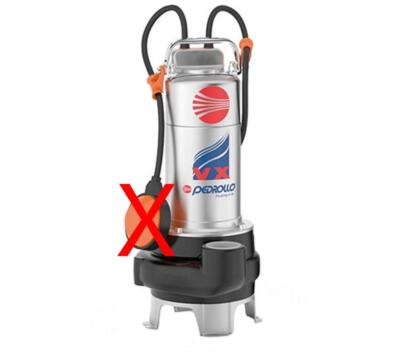 Tauchpumpe für Abwasser Abwasserpumpe PEDROLLO VORTEX VX 15/50-N 10M 1,5Hp 400V