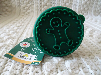 Birkmann GINGERBREAD with SCALLOPED BORDER Christmas Winter Cookie Stamp NWT