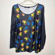 Sakurafina Palm Tree Skull Long Sleeve Rash Guard