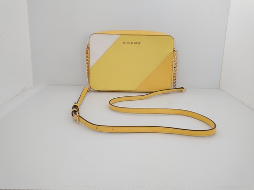 Borsa a tracolla Michael Kors Jet Set East West in giallo sole tricolore - Foto 11 di 13