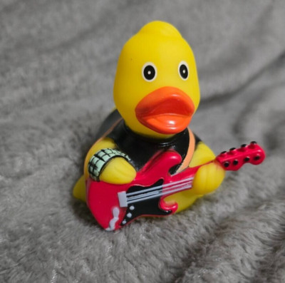 Rock Star Guitar Player Rubber Ducky Large - Jeep Ducking - FAST US Shipper