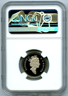 1995 CANADA 25 CENT NGC PF70 UCAM PROOF ISSUE QUARTER RARE TOP POP
