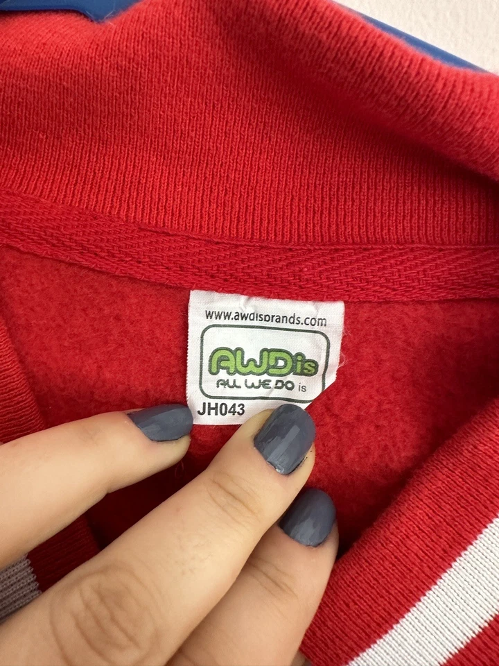 Settlemier Varsity Stadium Jacket Red & White - Image 3 of 3