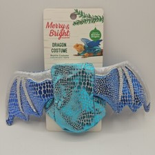 Bearded Dragon Halloween Costume Reptile Wings Cosplay Ice Blue Iridescent New