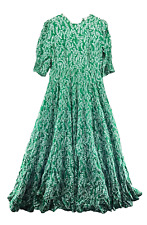 Rixo Kristen Dress Size S Green Floral Maxi Tiered Cottagecore Cotton Silk Blend