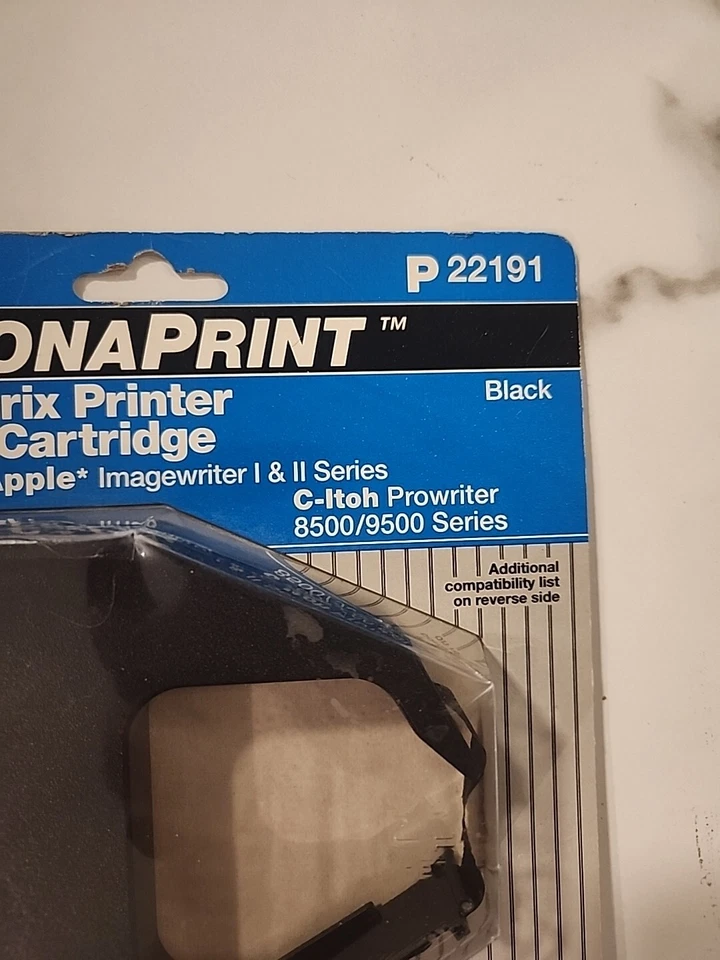 CoronaPrint Dot Matrix Printer Black Ribbon Cartridge, P22191, 1/2" x 36' - Image 3 of 4