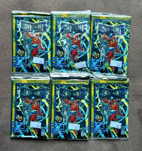  6 1993 Upper Deck Deathmate Trading Cards Sealed Packs Lot 8 Cards 